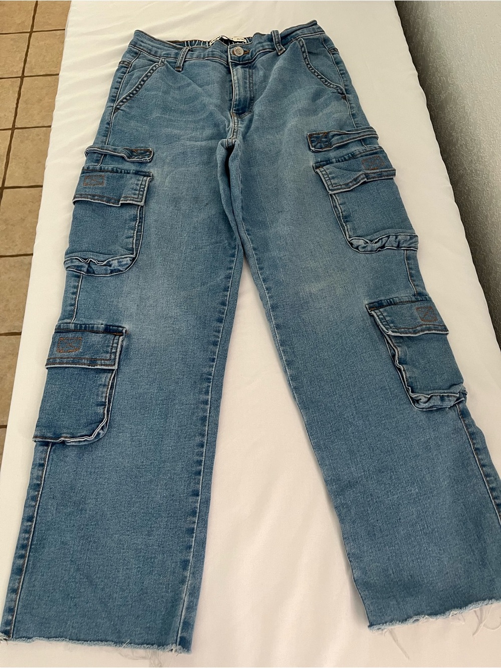 LoveGEN Blue Cargo Denim Jeans 9
